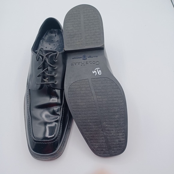 Cole Haan Waterproof Oxford Mens‎ 9.5 Black Good Square Toe Leather C02898 main image 5